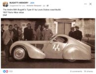 1937 ca Andre Bith Bugattis Type 51 by Louis Dubos coachbuild FB