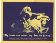 1951 ca. Black Hills, S D Crazy Horse “My lands are where my dead lie buried” 8.75″×7″ Front page 1