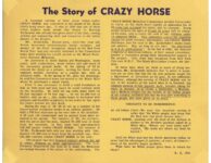1951 ca. Black Hills, S D Crazy Horse The Story of CRAZY HORSE 8.75″×7″ Back page 4