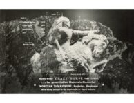 1951 ca. Black Hills, S D Crazy Horse sculpture drawn RPPC front