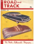 ROAD and TRACK DECEMBER 1950 8.25″×11″ Front cover