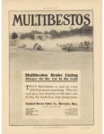 1013 ca. MULTIBESTOS Brake Lining 1913 Fiat ad MOTOR AGE 8.5″×12″ page 59