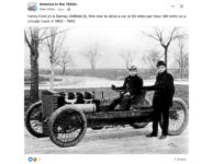 1902 1903 Henry Ford and Barney Oldfield 60 mph FB