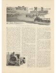 1908 1 1 WHITE sets Mile Record article MOTOR AGE 8.5″×12″ page 12