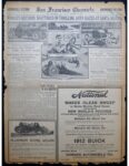1911 10 15 Santa Monica Races San Francisco Chronicle page 1 auto section screenshot