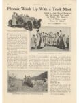 1912 11 7 Phoenix Winds Up With a Track Meet article MOTOR AGE 8.5″×12″ page 16