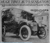 1913 4 12 Huge Tires Auto Sensation 4-12-1913 LA Even Express