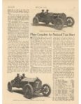 1913 7 10 Plans Complete for National Tour Start Minneapolis Minn July 5 article MOTOR AGE 8.5″×12″ page 9
