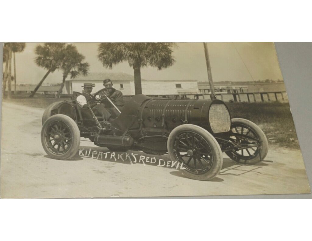 1913 ca. Kilpatrick's Red Devil race car RPPC front screenshot