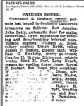 1914 11 11 Charles H. Brown Patents 11-11-1914 LAT