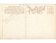 1925 ca. Minnesota State Fair Grandstand Race Track postcard back