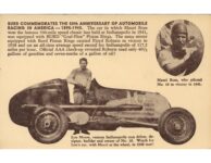 1941 Indy 500 Mauri Rose Car 16 postcard front