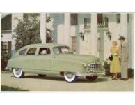 1950 ca. NASH 4 Door Light Green 302D postcard front