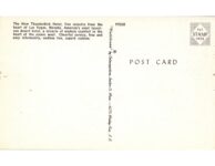 1953 ca. Minneapolis, MN THUNDERBIRD HOTEL postcard back
