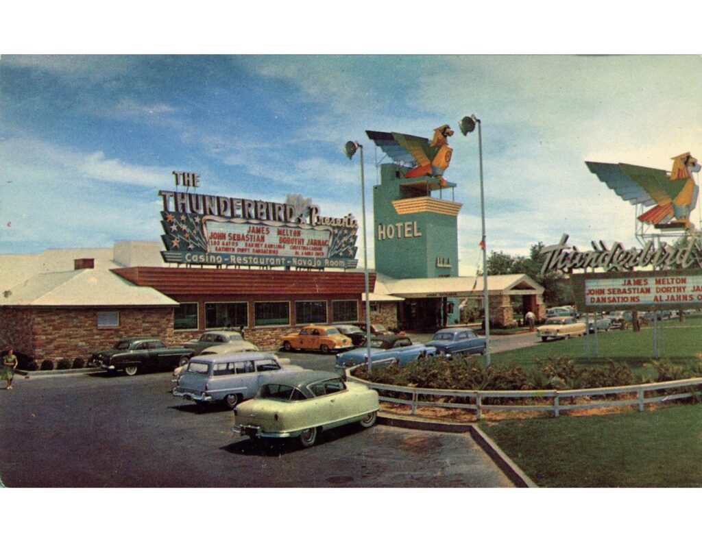1953 ca Minneapolis MN THUNDERBIRD HOTEL postcard front