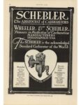 1912 1 18 IND SCHEBLER carburetor Pioneers in Perfection ad MOTOR AGE 9×12 page 54