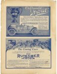 1912 1 18 IND THE RUTENBER MOTOR The Coming Cars ad MOTOR AGE 9×12 Inside back