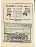 1912 1 18 IND The DAVIS 40 ad MOTOR AGE 9×12 page 90