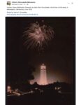 1929 ca. Minneapolis, MN Foshay Tower dedication fireworks FB