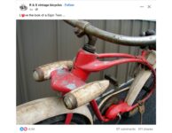 1950s ELGIN Twin bicycle detail FB