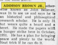 1953 7 29 John Believer b. 1921 7-29-53