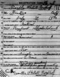 Franklin Whitall Nordhoff b. 1894 WWI Registration
