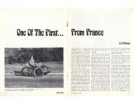 One Of The First From France by E.P. Sharman ANTIQUE AUTOMOBILE March-April 1967 pages 38 & 39