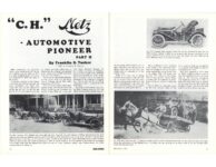 1916 ca. C. H. Metz AUTOMOTIVE PIONEER PART II By Franklin B. Tucker article ANTIQUE AUTOMOBILE May-June 1967 8.5″×11″ pages 14 & 15