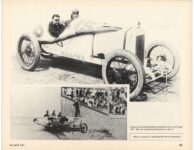 1919 ROAMER AT INDY by Jerry Gebby article ANTIQUE AUTOMOBILE May-June 1987 11″×8.5″page 25