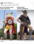 2020 ca. Minnesota Giant Viking statues FB