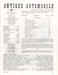 ANTIQUE AUTOMOBILE May-June 1963 CONTENTS 8.5″×11″ page 129