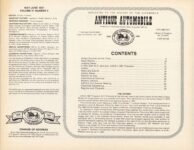 ANTIQUE AUTOMOBILE May-June 1987 CONTENTS 11″×8.5″ page 1