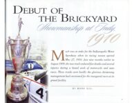 1910 DEBUT OF THE BRICKYARD 1910 By Mark Dill article AUTOMOBILE Quarterly No. 1 2010 10.25″×8.25″ page 91