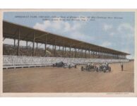 1915 8 7 Chicago, ILL SPEEDWAY PARK Auto Derby postcard front screenshot