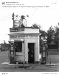 1930s Detroit Lakes, MN Smallest Gas Station in World FB