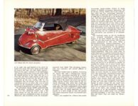 Carl Wagner takes off on Messerschmitt article AUTOMOBILE Quarterly No. 2 1973 10.25″×8.25″ page 166