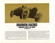 MARMON RACING WINGING IT WITH THE WASP BY Marion George article AUTOMOBILE Quarterly Fall 1968 10.25″×8.25″ page 141