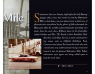 Minding the Milwaukee Mile By Dave Gess article AUTOMOBILE Quarterly No. 4 2009 10.25″×8.25″ page 33