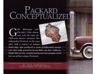 PACKARD CONCEPTUALIZED By Leigh Dorrington article AUTOMOBILE Quarterly No. 1 2010 10.25″×8.25″ page 4