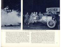 RACING WITH LOZIER a memoir by Ralph Mulford article AUTOMOBILE Quarterly Spring 1969 10.25″×8.25″ page 371