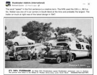 1947 STUDEBAKERS on truck hauler FB
