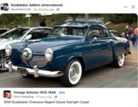 1949 STUDEBAKER Champion Regent Deluxe Starlight Coupe FB