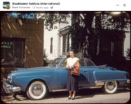 1953 ca. STUDEBAKER convertible snapshot FB