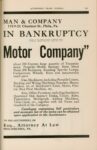 1913 5 1 The L. J. Bergdoll Motor Company RECEIVER’S SALE IN BANKRUPTCY notice AUTOMOBILE TRADE JOURNAL page 159 AACA Library