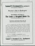 1913 5 1 The Louis J. Bergdoll Motor Co. Bankruptcy Sale notice MOTOR AGE page 71 xerox AACA Library