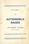 1915 5 1 Automobile Races Olympic Park Race Track “Matty” Matthews OFFICIAL PROGRAM 7″×10.5″ page 10