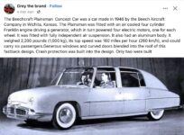 1946 BEECHCRAFT Plainsman Concept Car FB