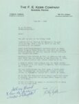 1953 6 26 Bergdoll Chas. Lytle to E. S. Wilkins III letter