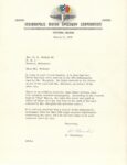 1958 3 17 Bergdoll Indianapolis Motor Speedway Corporation to E. S. Wilkins letter