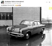 195x ca. STUDEBAKER PORSCHE 542 FB